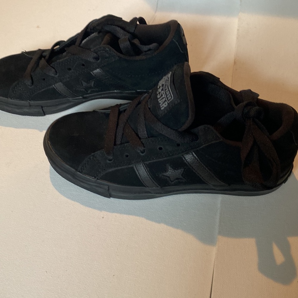 NWOT Converse One Star Black Suede Leather Sneakers - Picture 3 of 8